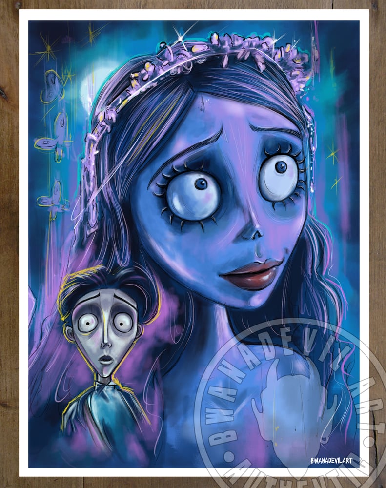 Image of Corpse Bride 9x12 in. Art Print