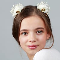 Image 2 of BARRETTE MIMI  BLANC  ANTIQUE