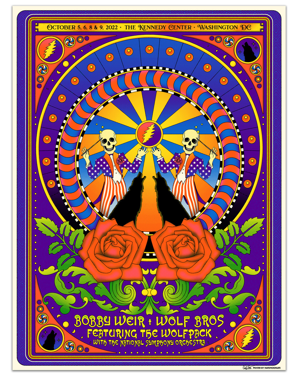 Bobby Weir and Wolf Bros with the National Symphony Orchestra  • Washington DC • 18"x24"