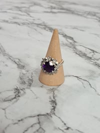 Image 4 of Amethyst Flower Rings