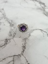 Image 2 of Amethyst Flower Rings