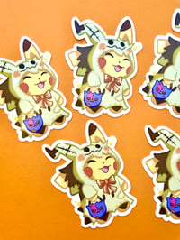 Mimikyu Pikachu Waterproof Matte Sticker