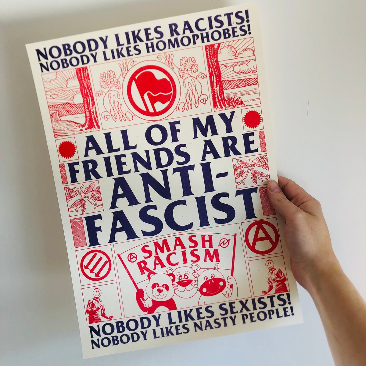 Image of ALL MY FRIENDS ARE ANTI-FASCIST