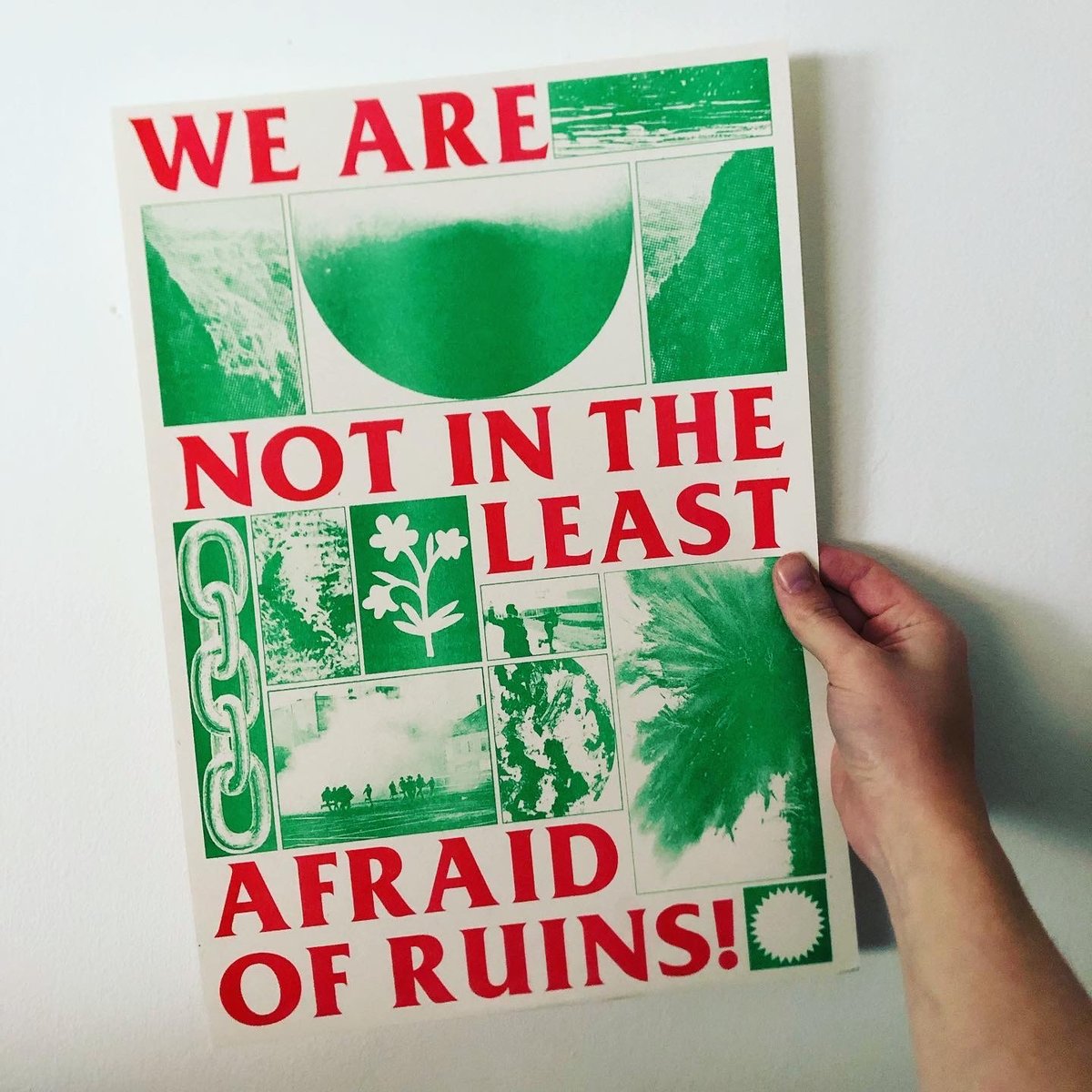 Image of we are not in the least afraid of ruins! a3 print
