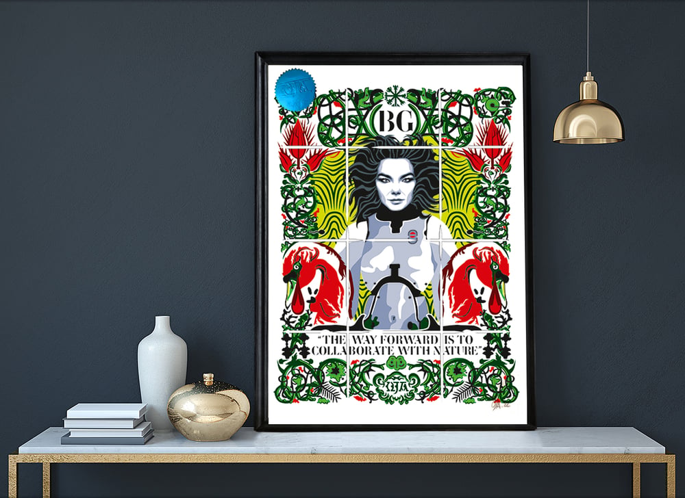 Björk — Art print - Ex-voto (Version vert)