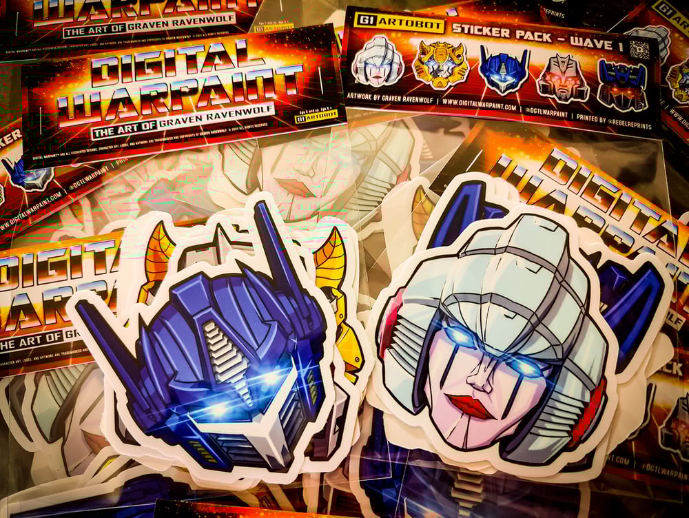 TRANSFORMERS (5 Headshots) - Sticker Pack