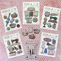 Image 2 of Thread keeper & Sewing themed buttons