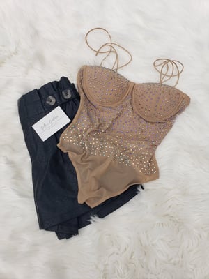 Image of Faux Leather Shorts 