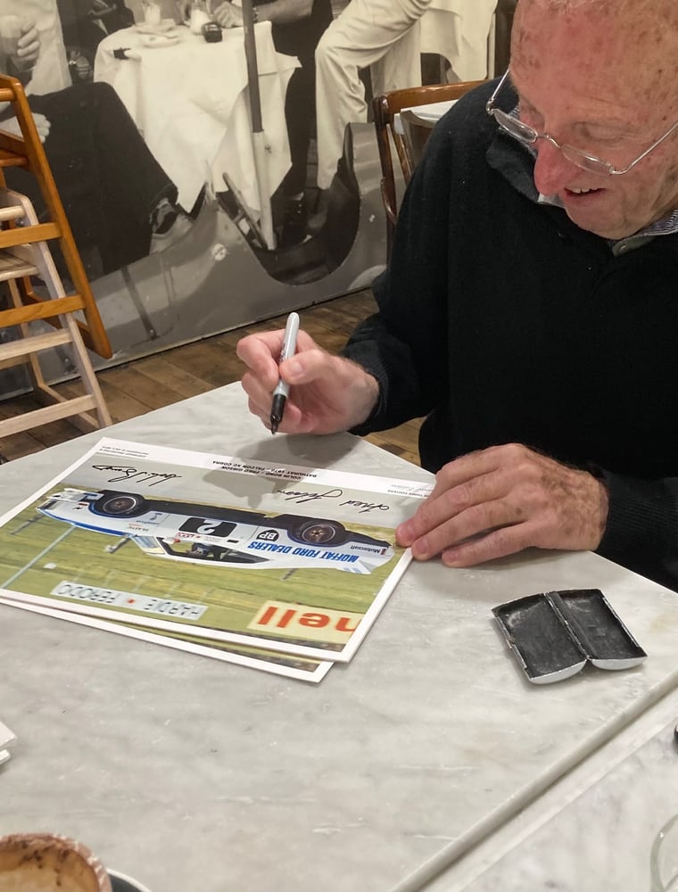 Image of Bathurst 1978 Hardie Ferodo 1000. Moffat Ford Dealers #2. Signed Fred Gibson & Colin Bond.