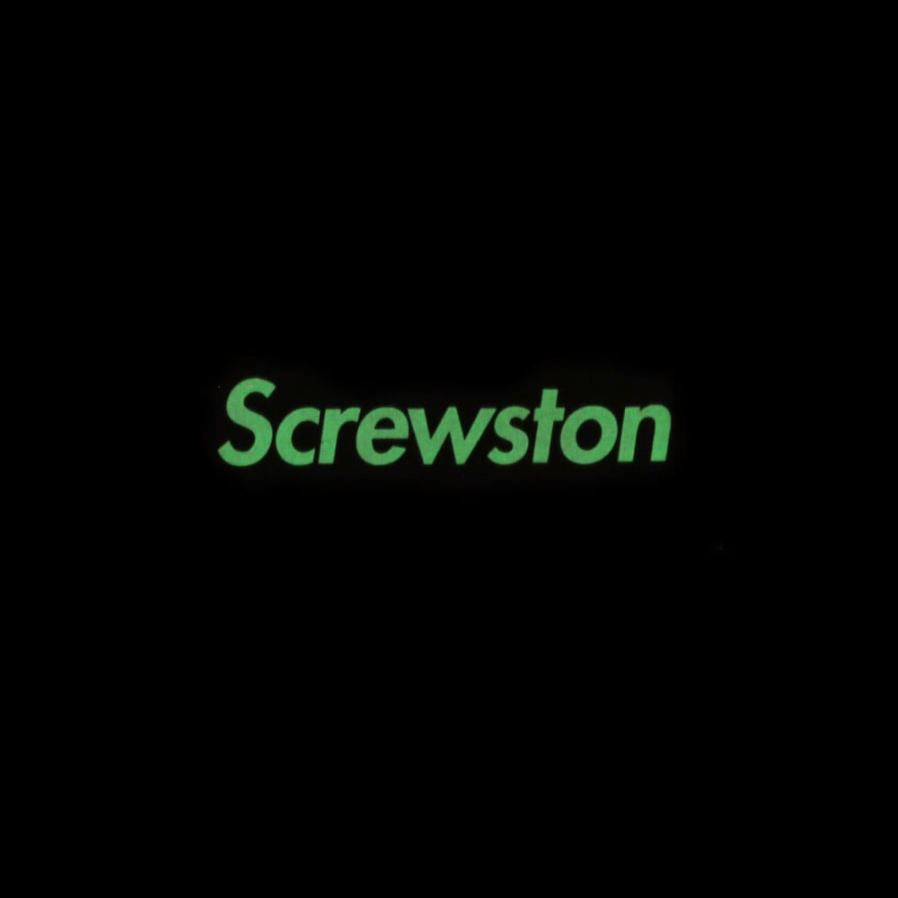 Image of SCREWPREME BLACK /GLOW IN THE DARK TEE