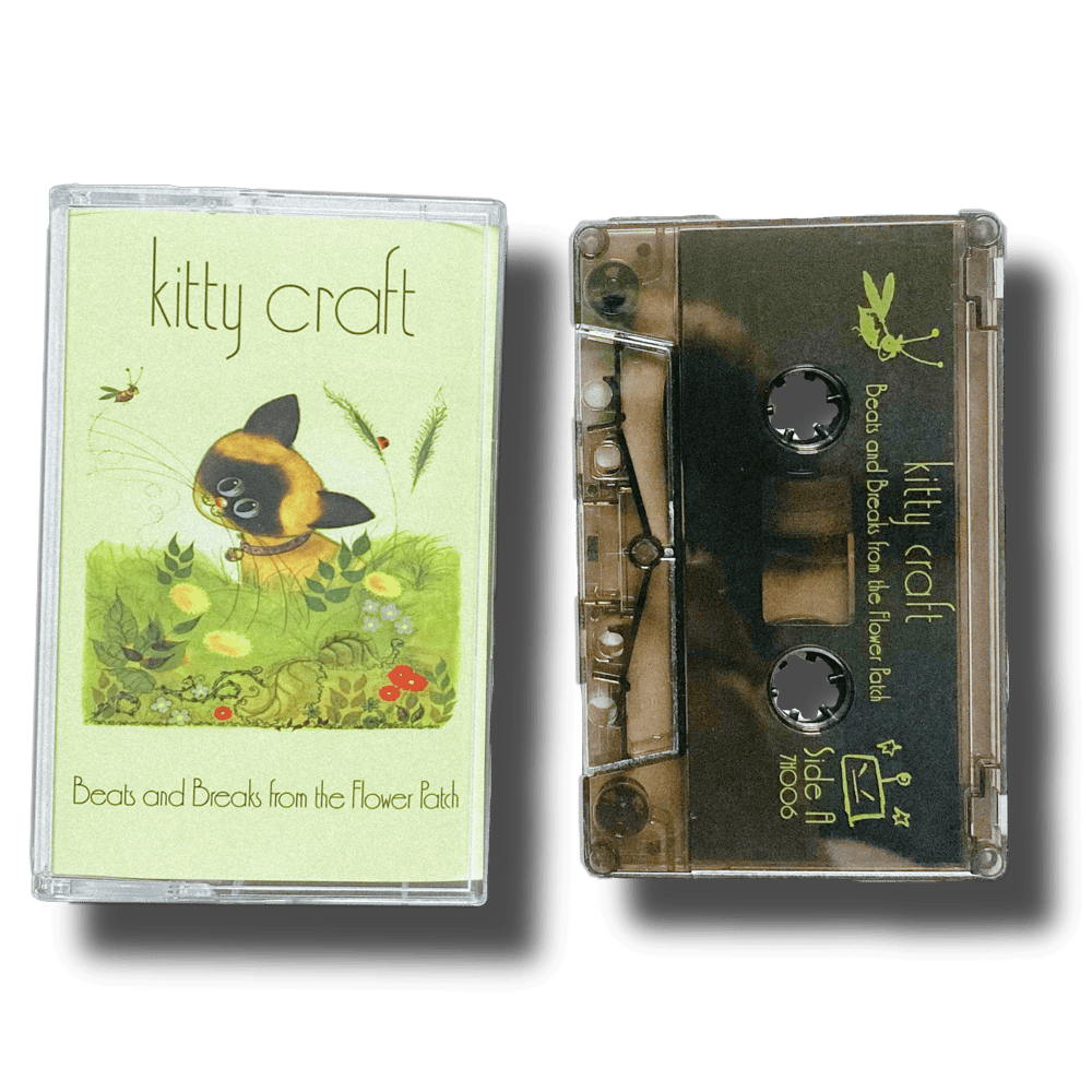 kitty craft - “beats and breaks from the flower patch” limited edition cassette