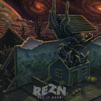 Image 1 of REZN - Let it Burn. 2LP. Transparent green, solid white, black marbled.