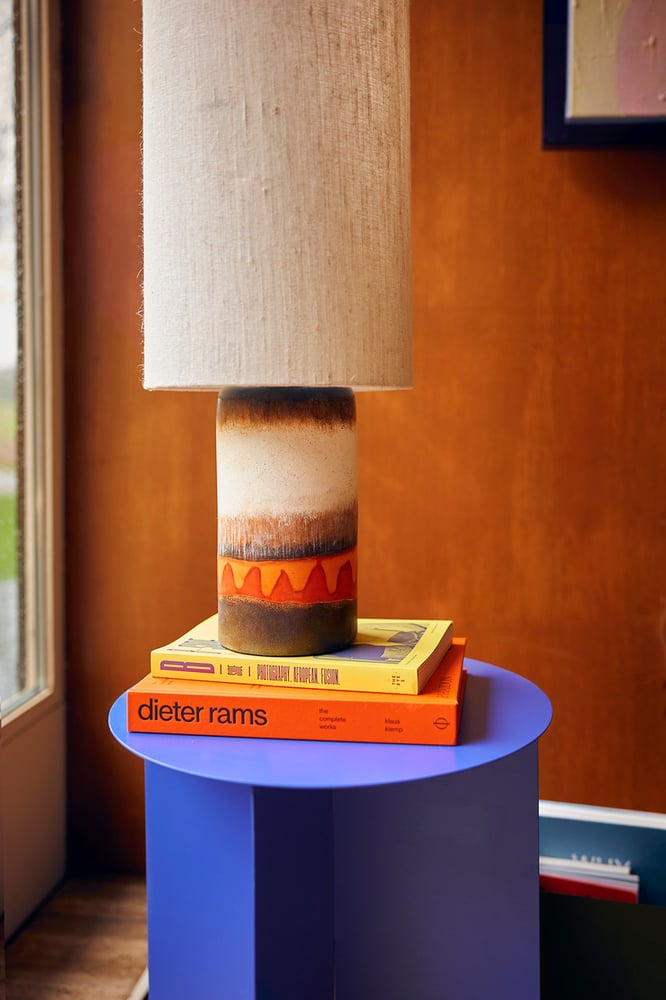 Image of METAL SIDE TABLE ROUND, COBALT by Hkliving