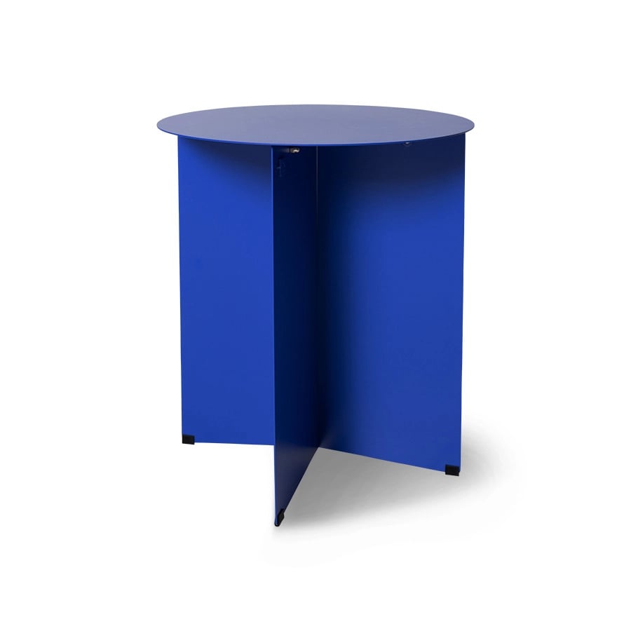 Image of METAL SIDE TABLE ROUND, COBALT by Hkliving
