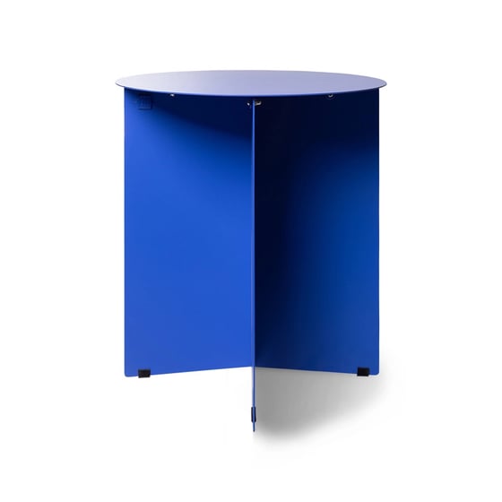 Image of METAL SIDE TABLE ROUND, COBALT by Hkliving
