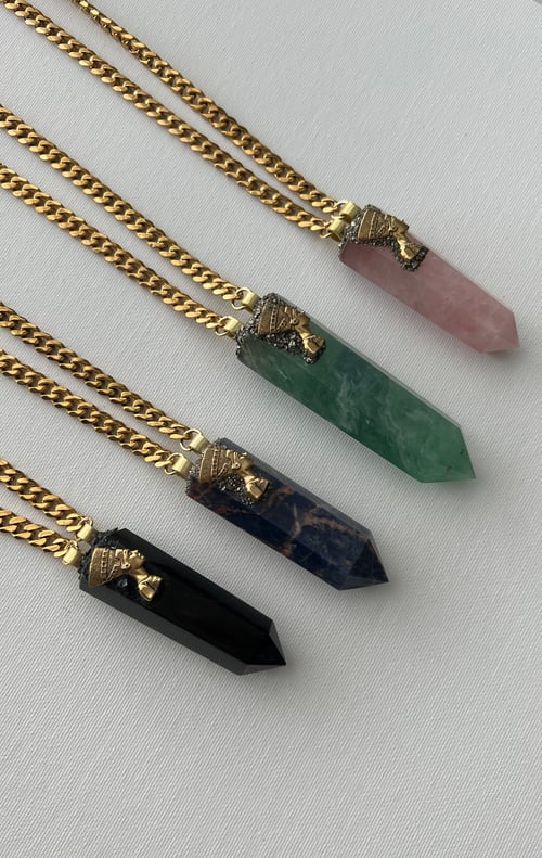 Image of NEFER ATUM • Crystal Nefertiti Necklace, RELOADED