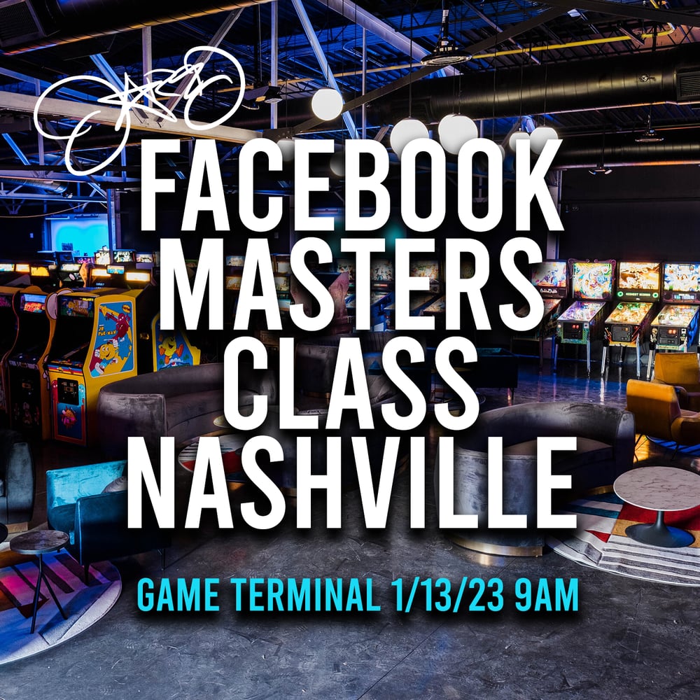 Image of Jared's New Facebook Masters Class - NASHVILLE  1/13/23 9am