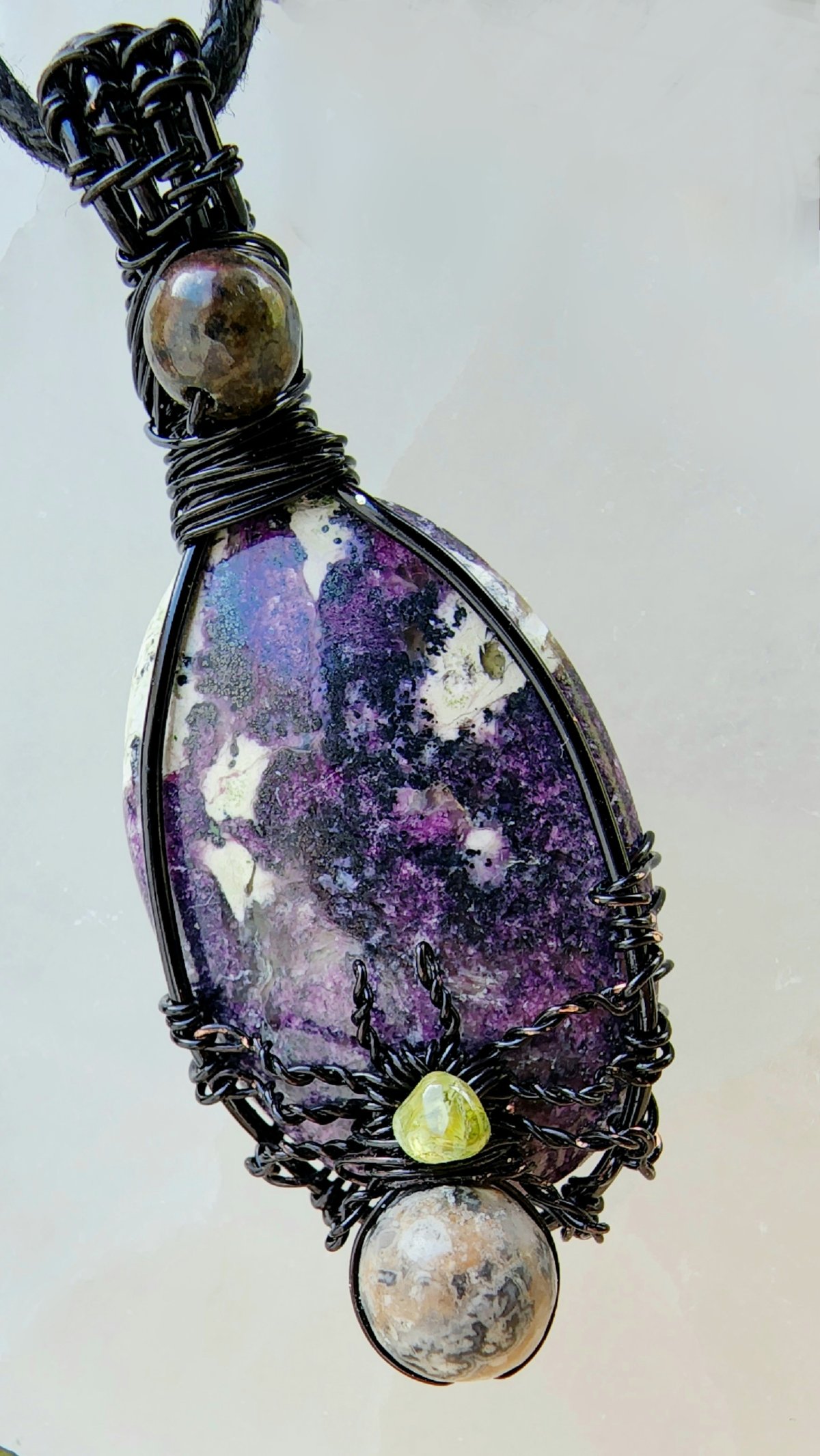 Image of Orb Spider - Wire Wrapped Pendant