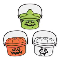 Image 1 of Crappy Meal Halloween Bucket Stickers