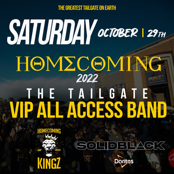 Image of 2022 HOMECOMING KINGZ VIP TAILGATE ** EARLY BIRD SPECIAL**