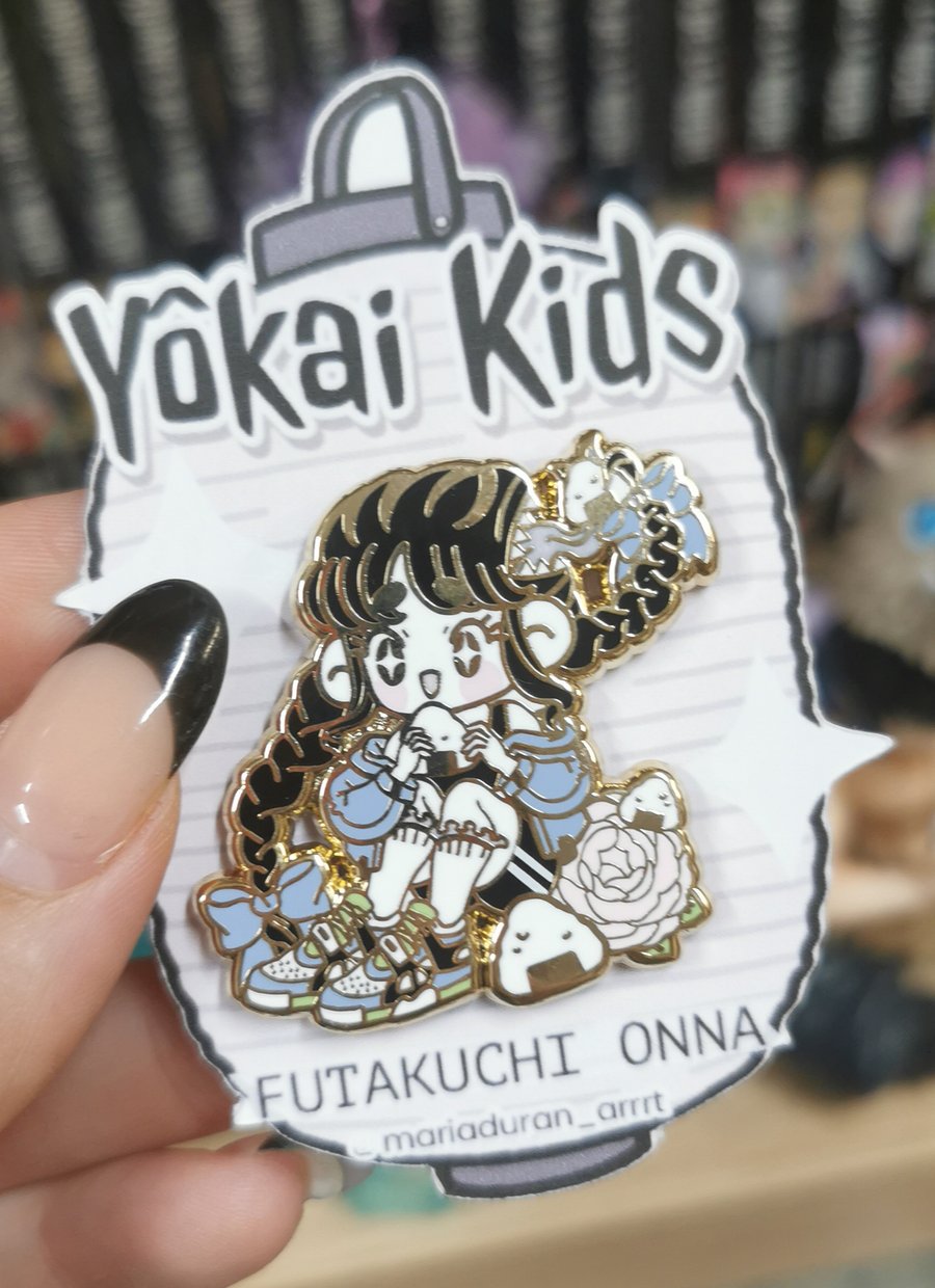 Image of Yokai Kids enamel pin 