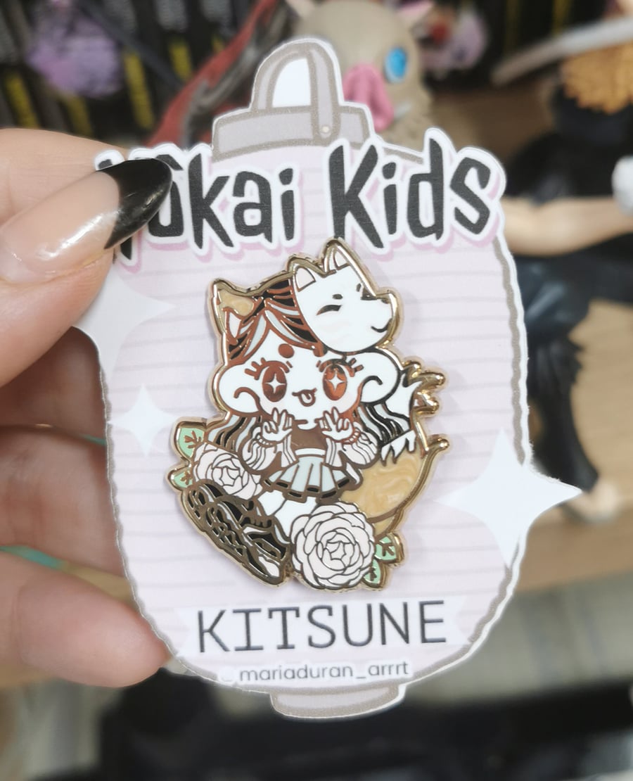 Image of Yokai Kids enamel pin 