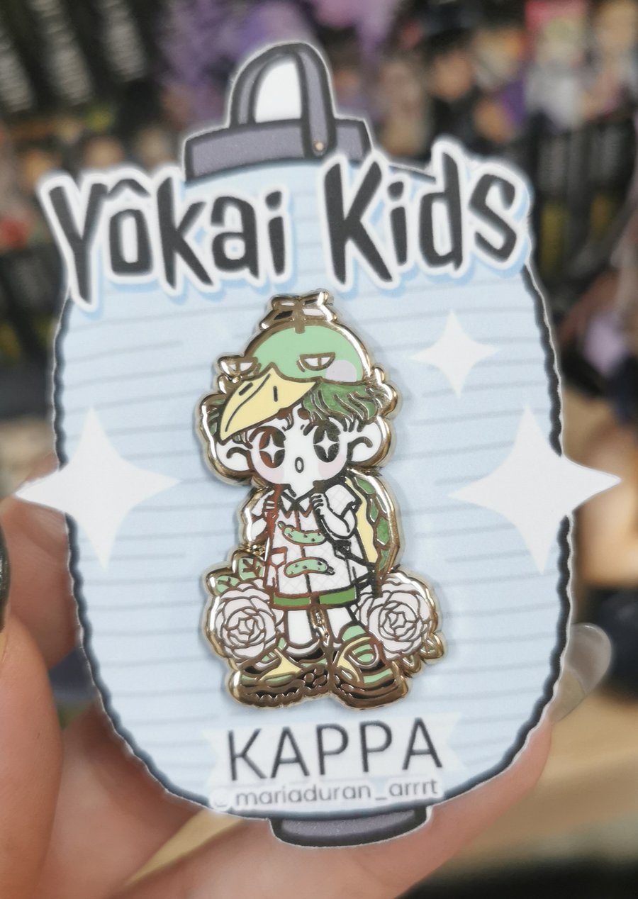 Image of Yokai Kids enamel pin 