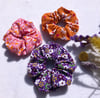 floral scrunchies
