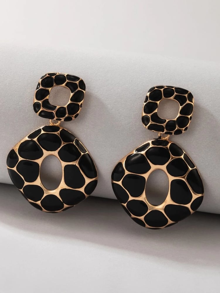 Image of Geo Drop Earrings 