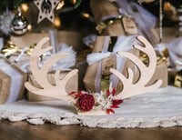 Image 1 of Wooden Reindeer Antlers