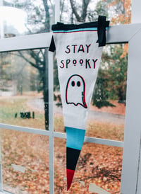 Image 2 of Stay Spooky Felt Pennant Flag