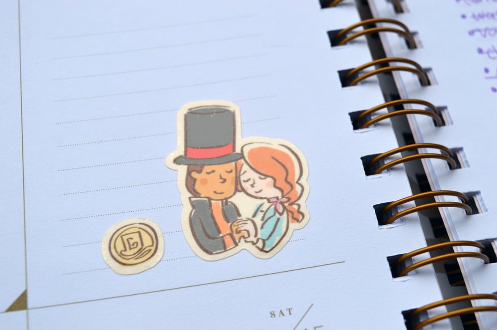 Image of Professor Layton Sticker Sheet / Magnets