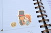 Professor Layton Sticker Sheet / Magnet Set