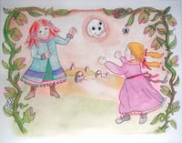 Playing Catch 8 x 10 Art Print