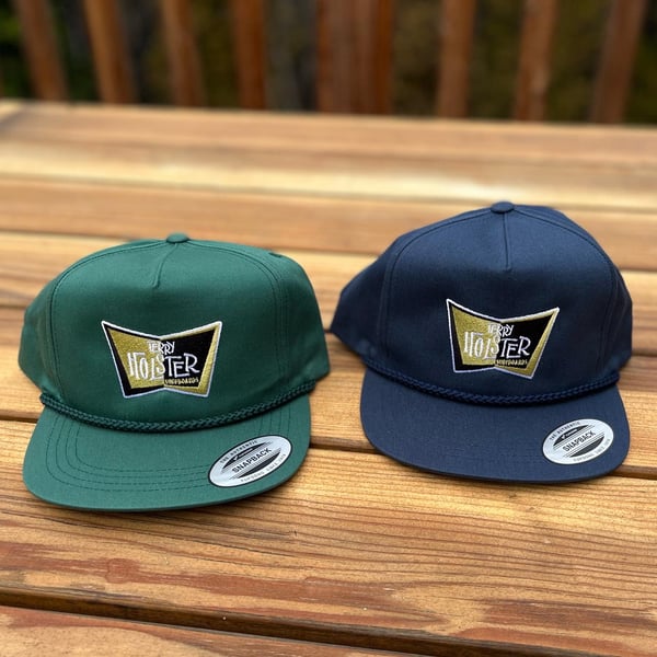 Image of SnapBack embroidered navy blue hat