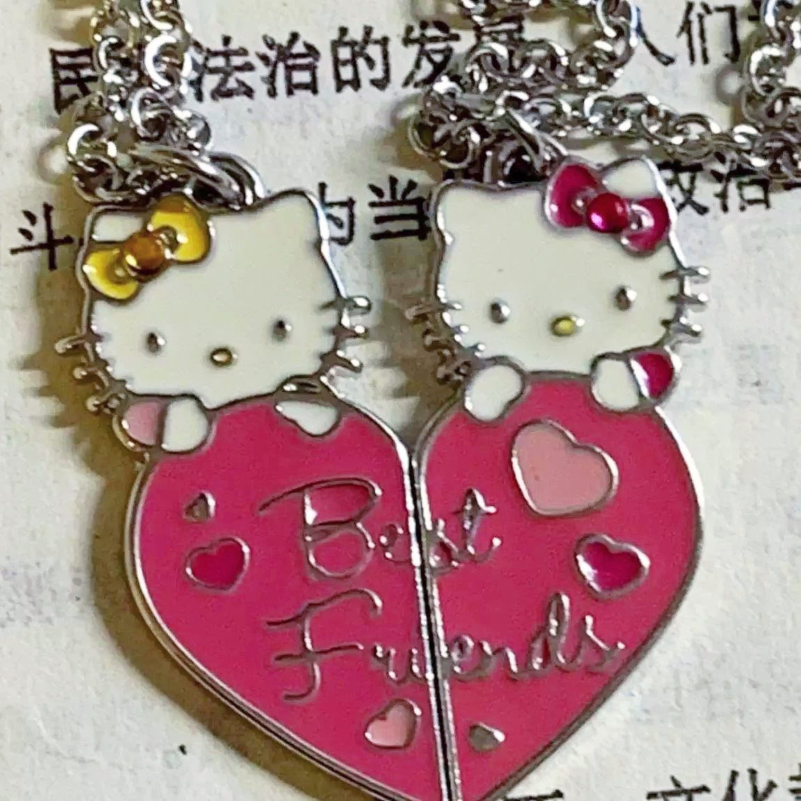 Cartoon Hello Kitty Necklace Cute Collarbone Chain - Temu Germany