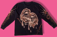 Image 1 of “JUICY SWEET” BLEACH PAINTES LONG SLEEVE T-SHIRT XL