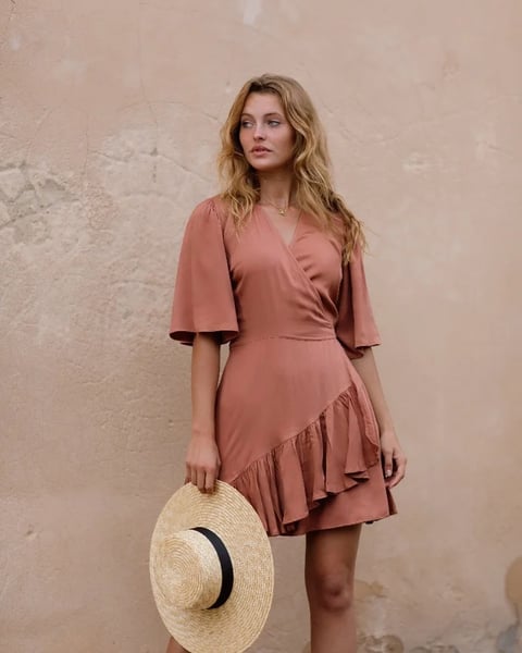 Image of Almita Dress. Clay. By Lylou the Label