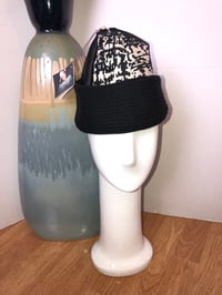 Image 1 of H.O.D. Black & Cream Woven Ikat W/ Black Cable Knit 