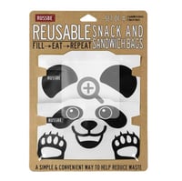 Image 2 of Russbe Snack / Sandwich Bag Set of 4 Panda