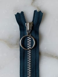 Lynlås med ring - Petrol