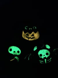 Image 2 of Mini Glow in the dark plush charm 