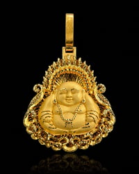 Image 1 of 24k Lucky Buddha Pendant 