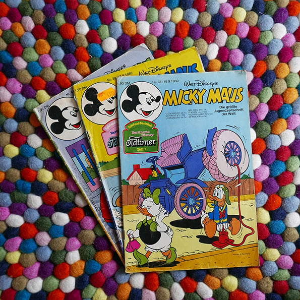 Image of Set of 3 Vintage Micky Maus Magazines