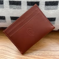 Image 1 of TAN LEATHER CARD SLEEVE