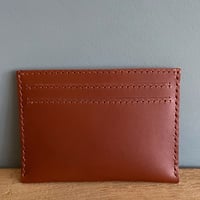 Image 3 of TAN LEATHER CARD SLEEVE