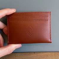 Image 2 of TAN LEATHER CARD SLEEVE