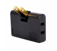 180° Foldable US Power Plug Adapter 3 Way Wall Outlet  Extension