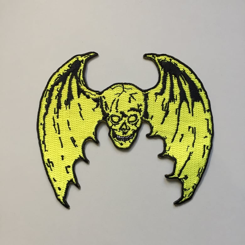 Image of 'SKULL BAT' EMBROIDERED PATCH