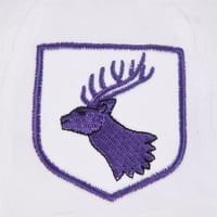 Image 4 of Daiglen School Legionnaires Hat, white with purple school logo